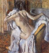 After the Bath,Woman Drying Herself, Germain Hilaire Edgard Degas